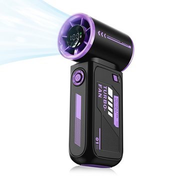 Ventilateur 3600mAh 125x59X40mm 100 niveaux vitesse affichage LED prise Type-C mini ventilateur portatif facile à transporter